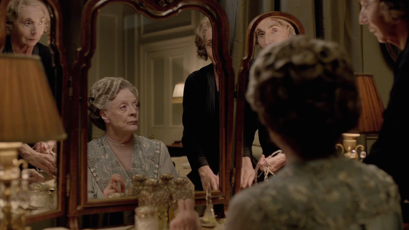 "“We’re down to the bare bones." (Maggie Smith, Sue Johnston) (PBS)